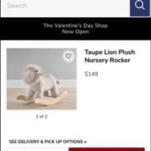 Pottery Barn Kids Lion Rocker